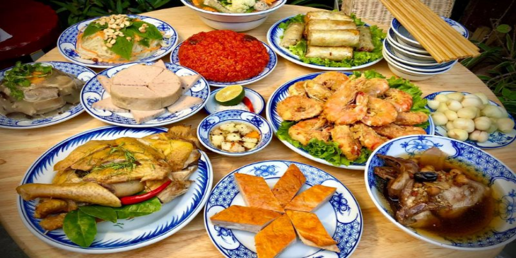 Thực đơn gợi ý khi đặt nấu cỗ tại nhà phường Láng