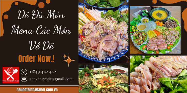 Dê Đủ Món Menu Các Món Về Dê ❤️ Đặt Cỗ Tại Nhà Trọn Gói 8OOk