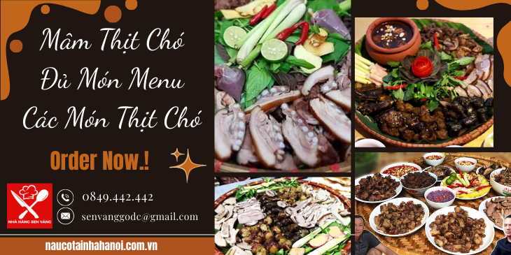 Mâm Thịt Chó Đủ Món Menu Các Món Thịt Chó ❤️ Đặt Cỗ Tại Nhà Trọn Gói 8OOk