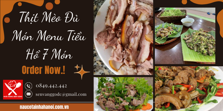 Thịt Mèo Đủ Món Menu Tiểu Hổ 7 Món ❤️ Đặt Cỗ Tại Nhà Trọn Gói 8OOk